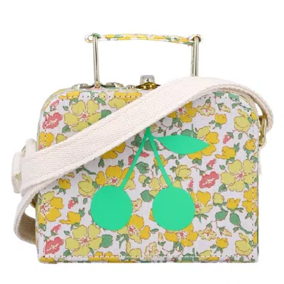 Bonpoint Floral-patterned Mini Cotton Suitcase Shoulder Bag