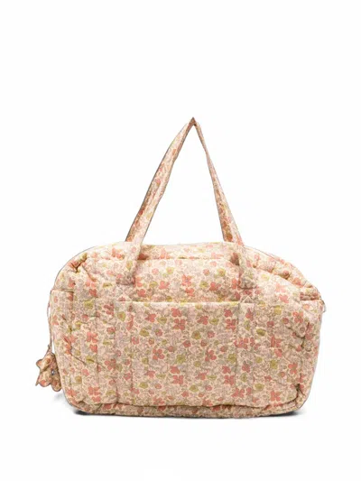 Bonpoint Floral-print Changing Bag In Neutrals