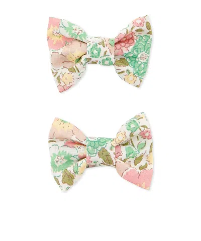 Bonpoint Floral-print Hair Clip (pack Of Two) In Multi