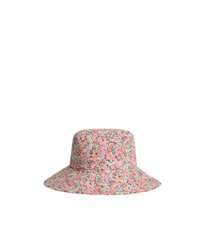 Bonpoint Faye Floral-printed Hat In Pink