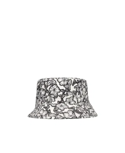 Bonpoint Flower Printed Cotton Fisherman's Hat In Animal Print