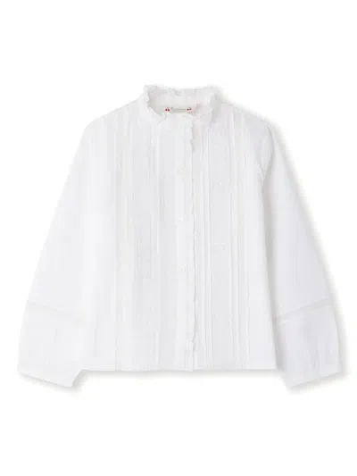 Bonpoint Kids' Freedom Bluse In Weiss
