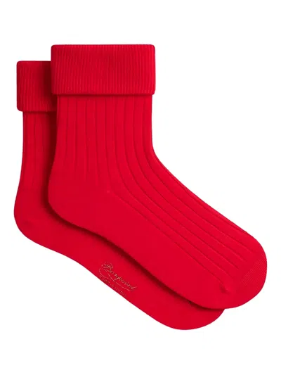 Bonpoint Gadilson Ribbed Socks In Red