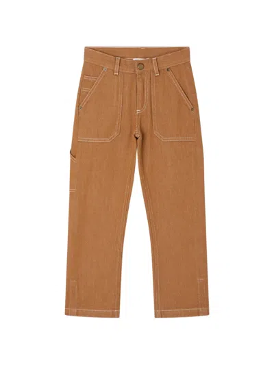 Bonpoint Gael サイドポケット パンツ In Brown