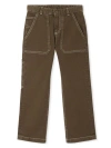 Bonpoint Gael Wide-leg Jeans In Green