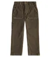 Bonpoint Gael Wide-leg Jeans In Green