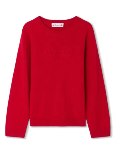 Bonpoint Kids' Garcin Logo-embossed Jumper In Red