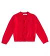 Bonpoint Knit Cardigan In Red