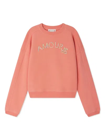 Bonpoint Kids' Gena Sweatshirt In Pink