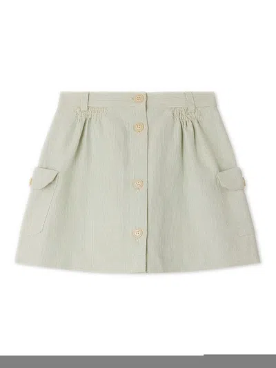 Bonpoint Kids' Genese Skirt In Green