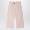 Bonpoint Gersande Cotton And Linen Pants In Pink