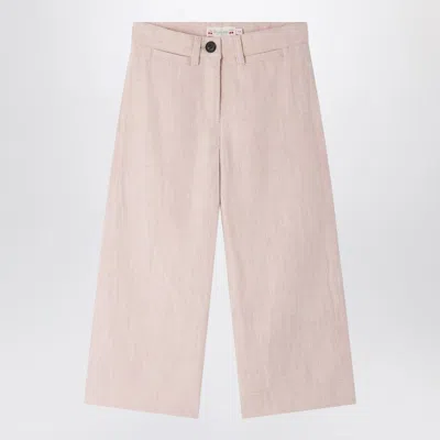 Bonpoint Gersande Trousers In Pink Linen Blend Women