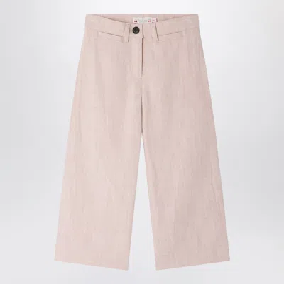 Bonpoint Gersande Trousers In Pink Linen Blend