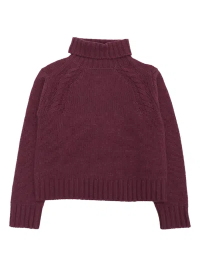 Bonpoint Kids' Gesperance Sweater In Purple