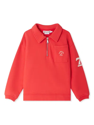 Bonpoint Kids' Gibson Sweatshirt In Red