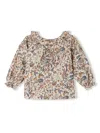 Bonpoint Gigi Floral-print Blouse In Neutrals