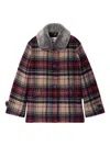 Bonpoint Gigliola Faux-fur Collar Jacket In 蓝色