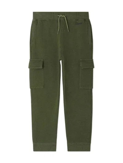 Bonpoint Kids' Gilbert Logo-embroidered Track Pants In Green