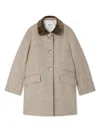 Bonpoint Ginette Coat In C Mastic Chine
