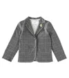 Bonpoint Ginevra Checked Flannel Blazer In Grey