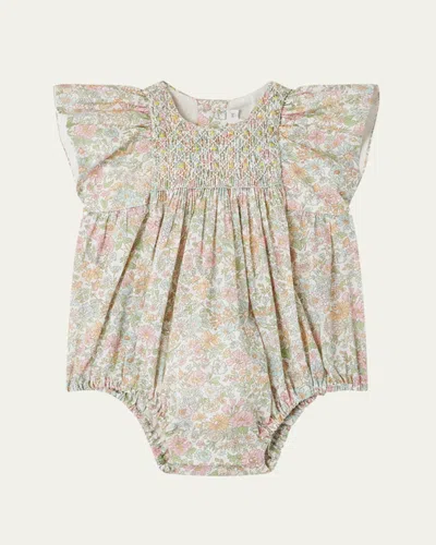 Bonpoint Kids' Girl's Floral Cotton Romper In Fl Make Up