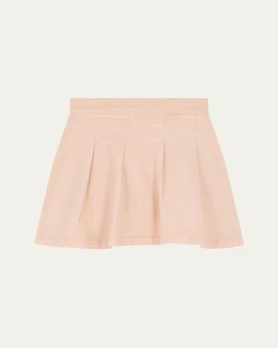 Bonpoint Kids' Girl's Jedda Pleated Mini Skirt In Neutral