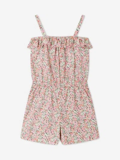 Bonpoint Kids' Agrume Floral-print Playsuit In Multicoloured