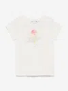Bonpoint Girls Alcala T-shirt In Ivory