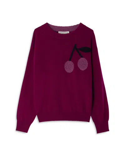 Bonpoint Girls' Anumati Cashmere Sweater - Little Kid, Big Kid In Purple