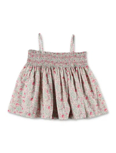 Bonpoint Kids'  Girls Apolline Liberty Smocked Blouse In Pink