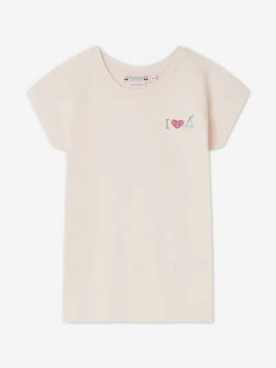 Bonpoint Kids' Girls Asmae T-shirt In Pink