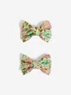Bonpoint Bow Hair Clips In Multi