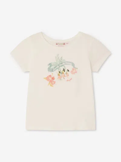 Bonpoint Kids'  Girls Capricia T-shirt In Ivory