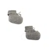 Bonpoint Girls Cashmere Booties In Grey