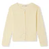 Bonpoint Banana-coloured Cotton Cardigan