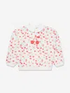 BONPOINT GIRLS CLAUDINE CHERRY SWEATSHIRT