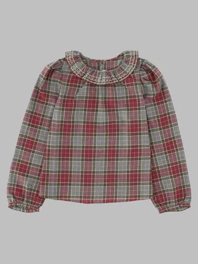 Bonpoint Girls' Cotton Mini Blouse In Multicolour