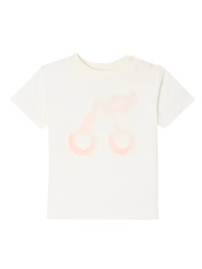 Bonpoint Girls Cotton T-shirt In White