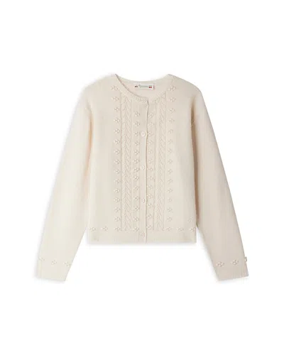 Bonpoint Girls' Duchesse Cardigan - Little Kid, Big Kid In White