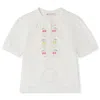 Bonpoint White Top For Girl With Cherries