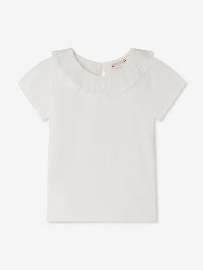 Bonpoint Kids'  Girls Ernestine T-shirt In Ivory