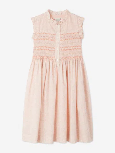 Bonpoint Kids' Fabiola Cotton Dress In Pink