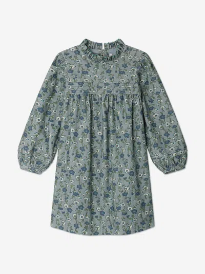 Bonpoint Babies' Girls Floral Topaz Dress In Blue