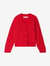 Bonpoint Gemina V-neck Cardigan In Red