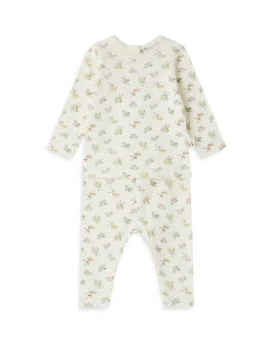 Bonpoint Girls' Genna Top & Pants Set - Baby In Fl Jaune Clair