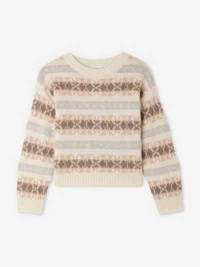 Bonpoint Kids'  Girls Greet Jumper In Brown