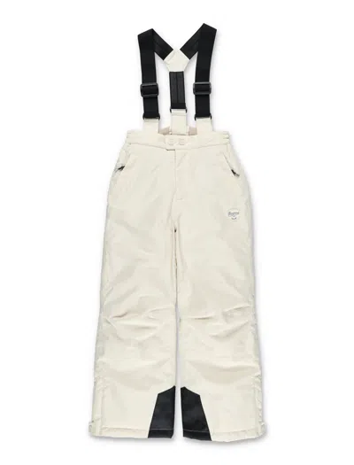 Bonpoint Girls Insulated Ski Pants With Suspenders In Beige