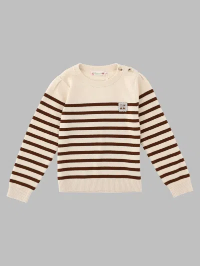 Bonpoint Girls Marlisa Pullover Sweater In Neutral