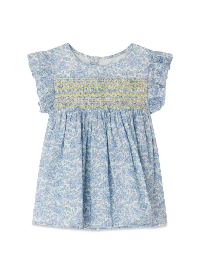 Bonpoint Girls' Mini Blouse - Perfect For Ss25 In Blue