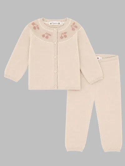 Bonpoint Girls' Mini Outfit Set With Top And Skirt In Pink